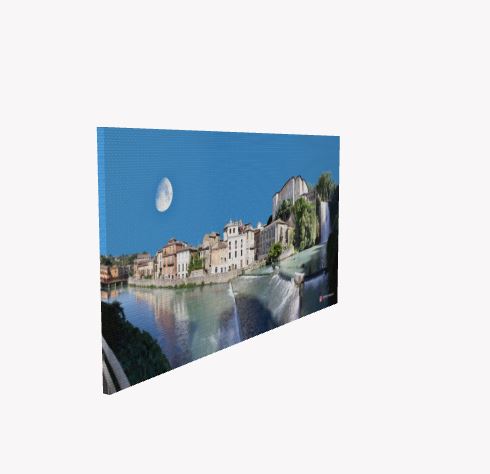 Quadro in tela 100x50 "CASCATA DI ISOLA DEL LIRI, LUNA" - immagine 6